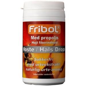 Fribol hoste/hals drops m. propolis 60g