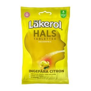 Läkerol Hals - Ginger Lemon - 65 g