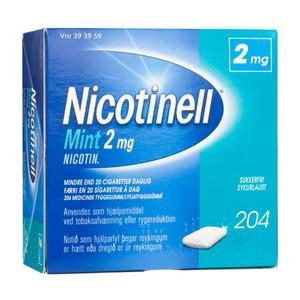 Nicotinell Tyggegummi (Mint) 2mg - 204 stk