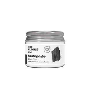 The Humble Co. naturlig tandpasta i glas, charcoal - 50 ml