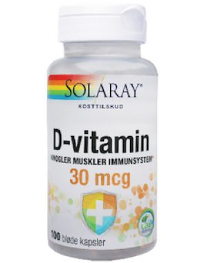 Solaray D-Vitamin 30 mcg