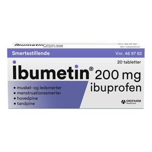 Ibumetin Takeda 200 mg. - 20 stk.