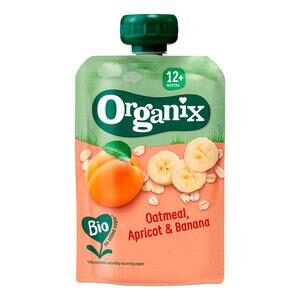 Organix Frugtpure m. Havregryn, Abrikos & Banan 12 mdr. Ø - 100 g.