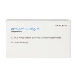 Artelac øjendråber 3,2 mg/ml - 60 x 0,5 ml.