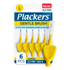 Plackers Gentle Brush L 0,7 mm - 6 stk.