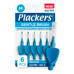 Plackers Gentle Brush M 0,6 mm - 6 stk.