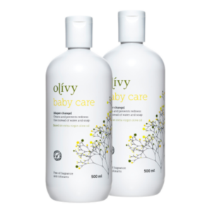 2 x OlÃ­vy Baby Care Diaper Change Stor (500 ml)