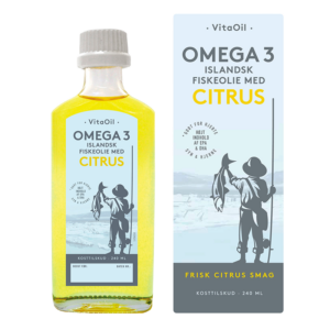 VitaOil (Bornholms) Flydende Fiskeolie M. Citrus & Omega 3 (240 ml)